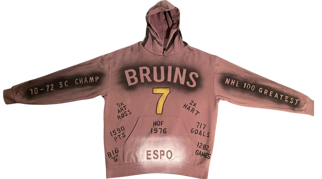 Phil Esposito Boston Bruins Retired #7 Stats Hoodie