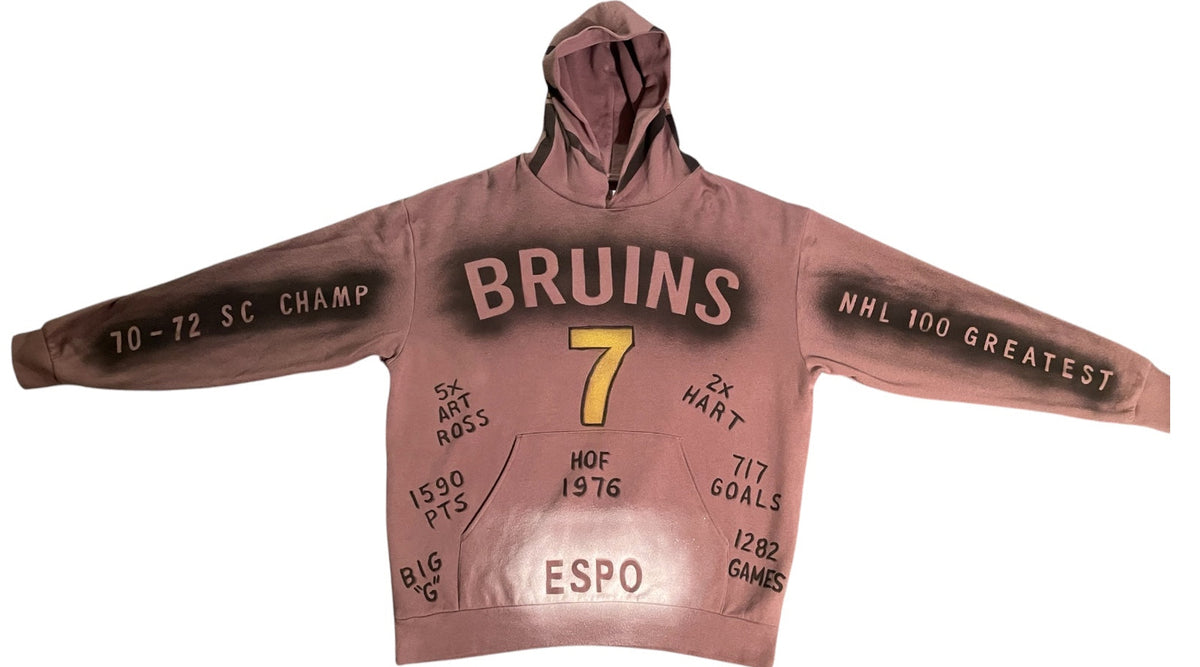 Phil Esposito Boston Bruins Retired #7 Stats Hoodie