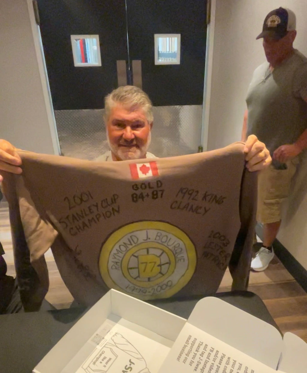Raymond Bourque Boston Bruins Retired #77 Stats Hoodie