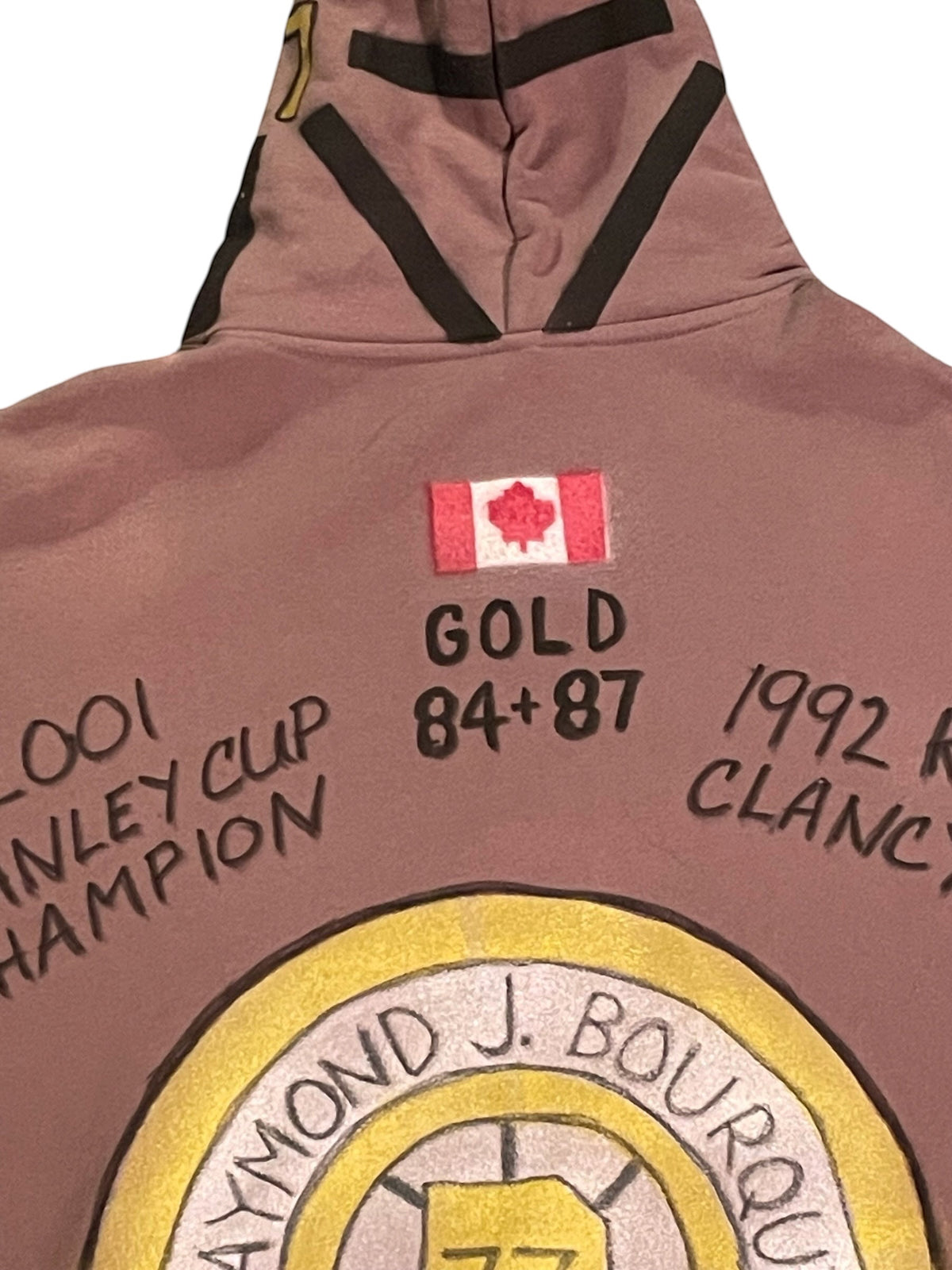 Raymond Bourque Boston Bruins Retired #77 Stats Hoodie