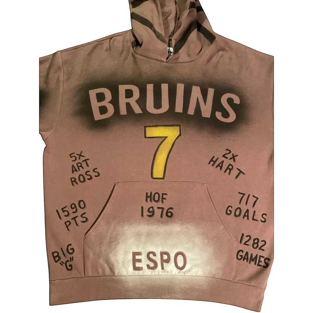 Phil Esposito Boston Bruins Retired #7 Stats Hoodie