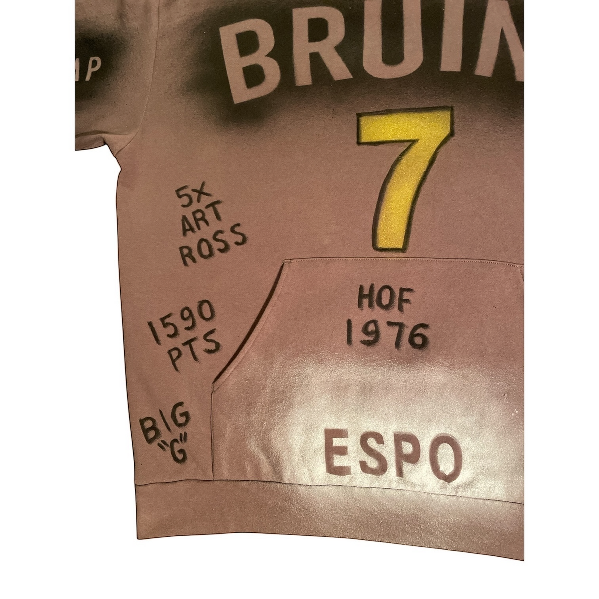 Phil Esposito Boston Bruins Retired #7 Stats Hoodie
