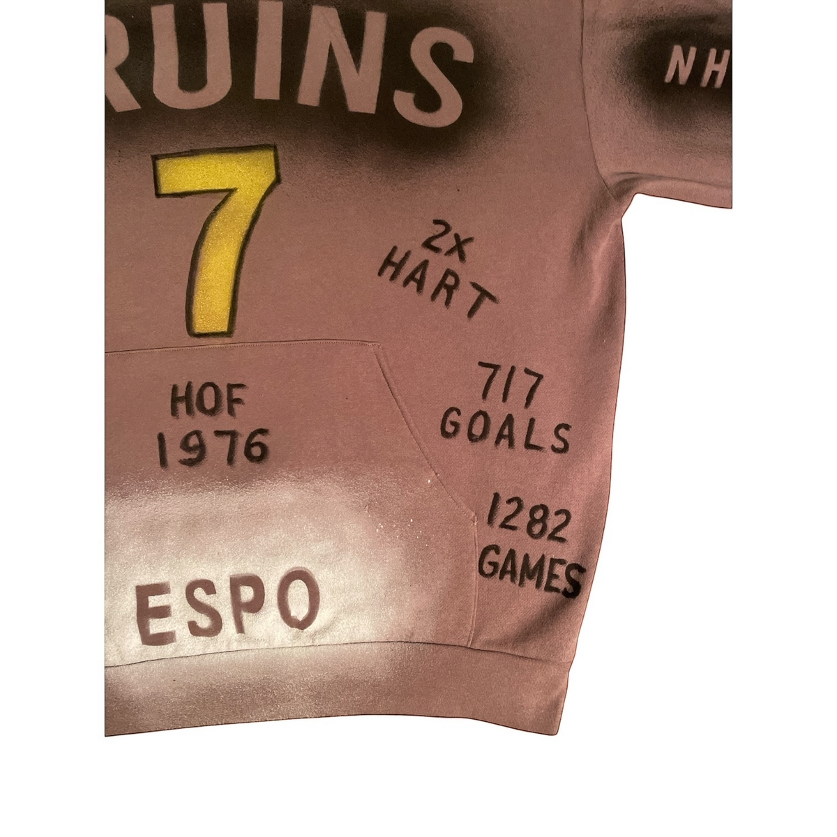 Phil Esposito Boston Bruins Retired #7 Stats Hoodie