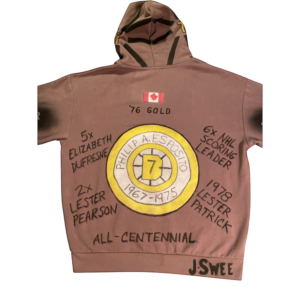 Phil Esposito Boston Bruins Retired #7 Stats Hoodie